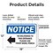 Signmission No Deliveries To This Entrance, 18 in W x Rectangle, Plastic OS-2PACK-NS-P-1218-L-14475 - alternate 3